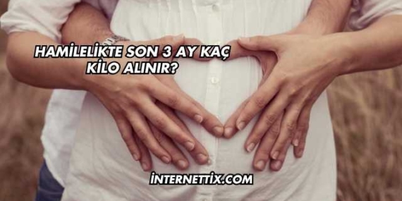 Hamilelikte Son 3 Ay Kaç Kilo Alınır?